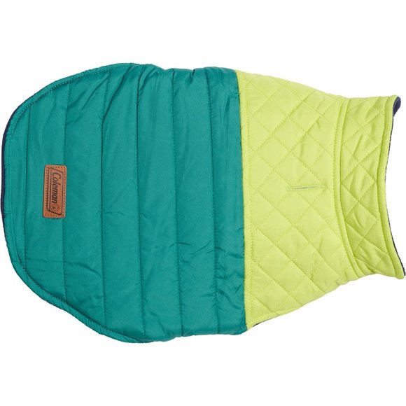 NEW Coleman Diamond Quilt Puffer Dog Jacket - Reversible blue/red 068sn - Picture 2 of 6